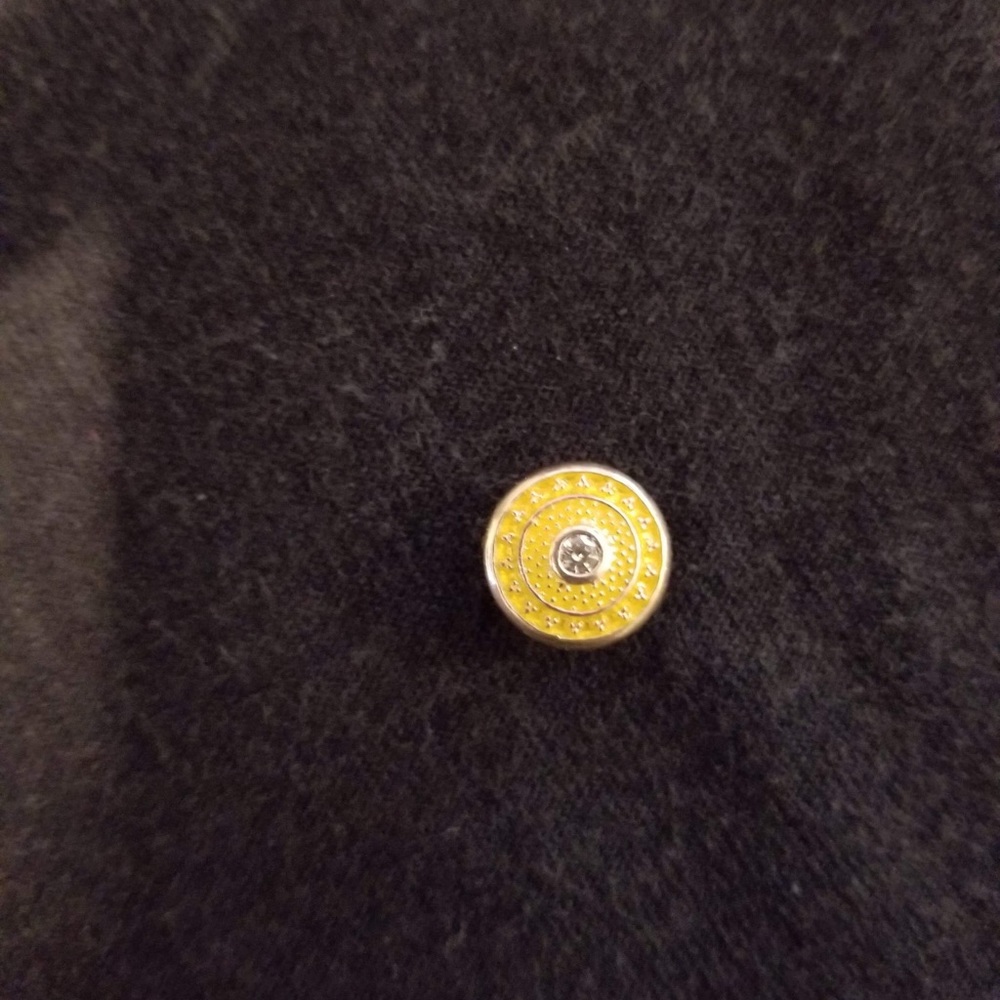 Kameleon yellow pop with cz stone
